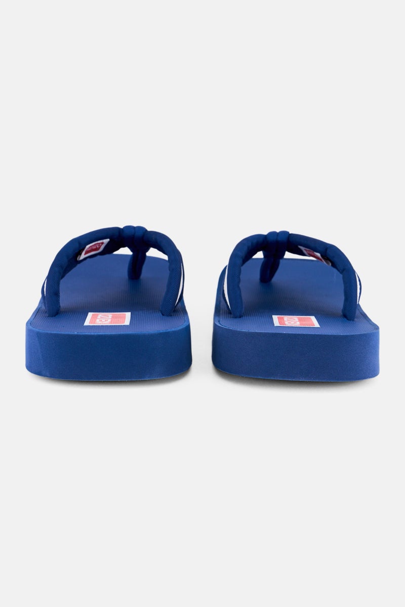 Kenzo Men Setta Flip Flop Slip On Slippers, Blue - Image 4