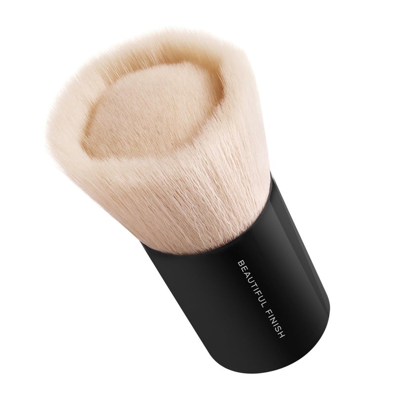 bareMinerals Beautiful Finish Foundation Brush, Foundation Blending Brush, Holds Loose Powder Foundation, Build Coverage, Synthetic Fibers, Vegan - Image 2
