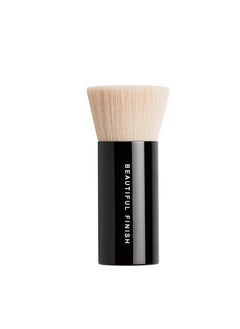 bareMinerals bareMinerals Beautiful Finish Foundation Brush, Foundation Blending Brush, Holds Loose Powder Foundation, Build Coverage, Synthetic Fibers, Vegan  - Image 2