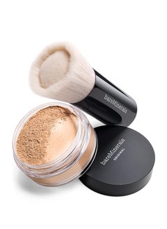 bareMinerals bareMinerals Beautiful Finish Foundation Brush, Foundation Blending Brush, Holds Loose Powder Foundation, Build Coverage, Synthetic Fibers, Vegan  - Image 4