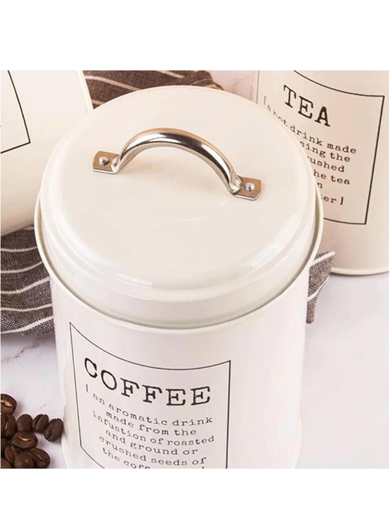 والالا مجموعة تخزين أدوات المطبخ من 3 قطع من الفولاذ المقاوم للصدأ بسعة كبيرة، منظم للسكر، صندوق تخزين الشاي، برطمانات تخزين القهوة، مجموعة تخزين حاويات المطبخ - Image 5