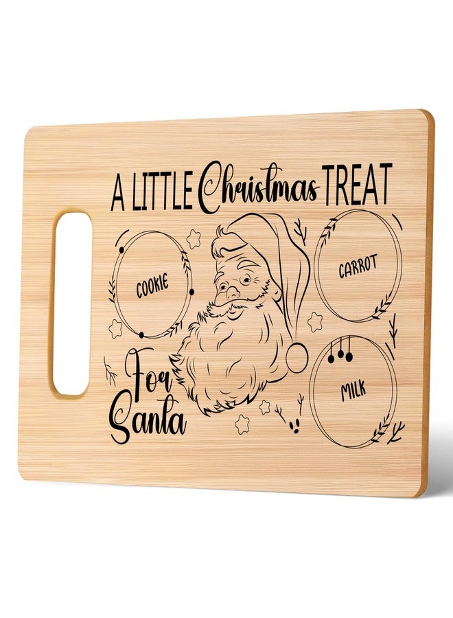 Huastatewolf Christmas Bamboo Cutting Board, A Little Christmas Treat For Santa Charcuterie Boards, Bamboo Cutting Board For Kitchen Cooking Restaurant, Holiday Home Kitchen Decor - A02 - Image 1