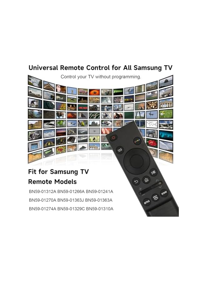 The Bros Remote Controls Remote Control Compatible With Samsung Remote Smart Tv NEO QLED LED TVs Smart 4K Ultra HD TVs Universal Remote Control with Buttons for Netflix (Batteries not included) - Image 4