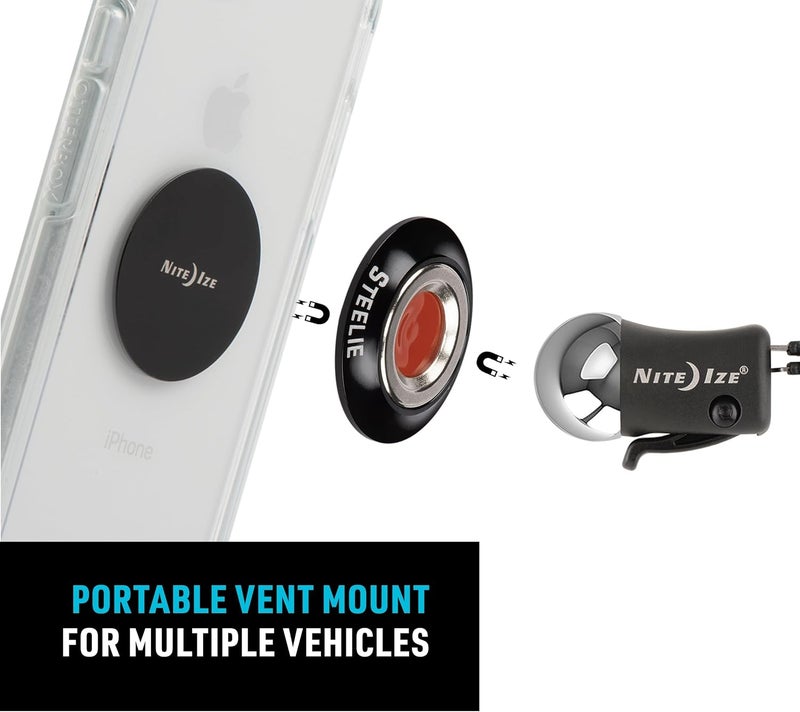 NiteIze Nite Ize Steelie Vent Kit  Magnetic Cell Phone Holder for Car Vents  Phone Mount  Orbiter - Image 4