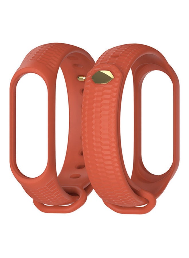 نيبمينينت سوار معصم من السيليكون لساعة مي باند 4 برتقالي