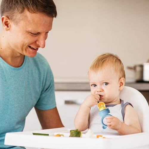 BigSpinach Silicone Baby Food Freezer Tray with Teething Popsicle Molds - Baby Fruit Feeder and Breastmilk Teether Combo - Image 4
