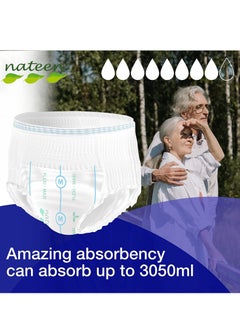nateen Flexi Maxi Adult Diapers Pants,20 Count Adult Pull Ups,Incontinence Night Time Pull Up,Medium,Waist Size 90-130cm,Superior Comfort,Excellent Combination of Protection. (20 Count)  - Image 4