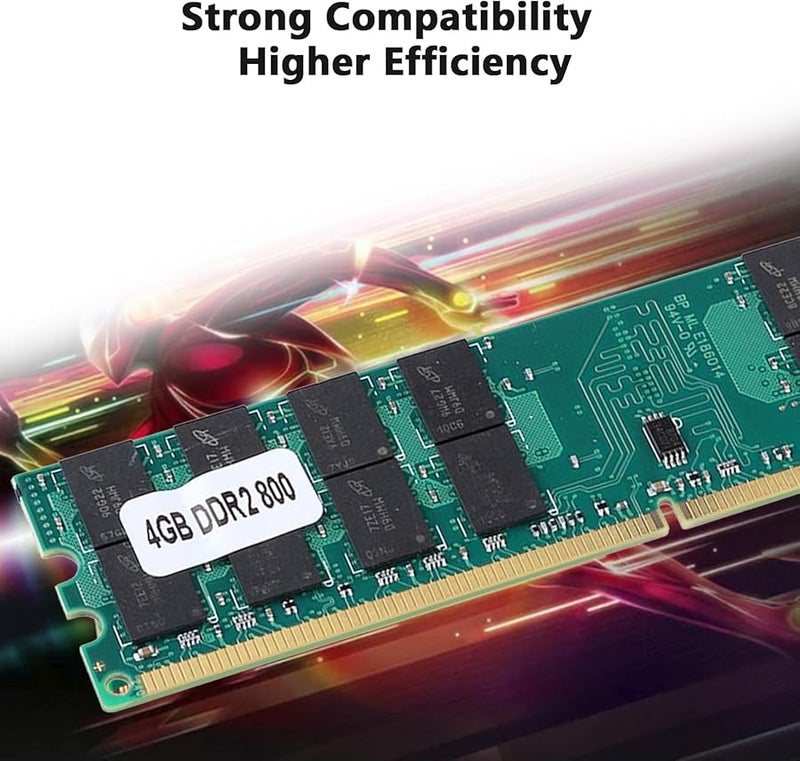 قطعتان 4 جيجابايت DDR2 800 ميجاهرتز وحدة ذاكرة رام لسطح المكتب لترقية القناة المزدوجة إلى 8 جيجابايت - Image 4