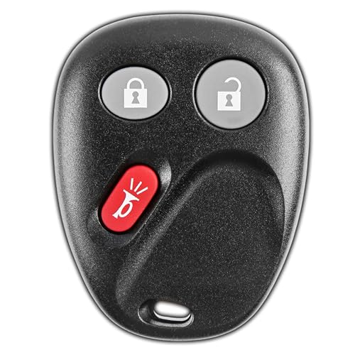 KeylessOption Key Fob for 2002 2003 2004 2005 2006 2007 2008 2009 Chevrolet Chevy Trailblazer GMC Envoy Oldsmobile Bravada Buick Rainier Remote, 4-Button 15008008, Programming Guide Included - Image 1