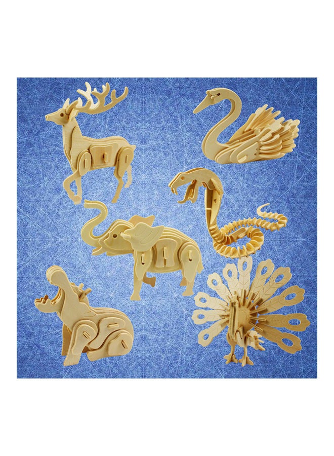 NIBEMINENT 3D Wooden Puzzle For Animal Model 16x18.5x7cm - Image 2