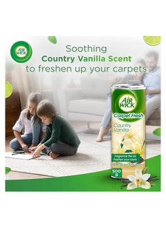 Air Wick Air Wick Carpet Fresh, Neutralises Odour, Fragrances the Air, Freshens as you Vacuum, Easy to Use Carpet Powder Deodoriser, Country Vanilla Fragrance, 500g  - Image 5