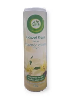 Air Wick Carpet Fresh, Neutralises Odour, Fragrances the Air, Freshens as you Vacuum, Easy to Use Carpet Powder Deodoriser, Country Vanilla Fragrance, 500g