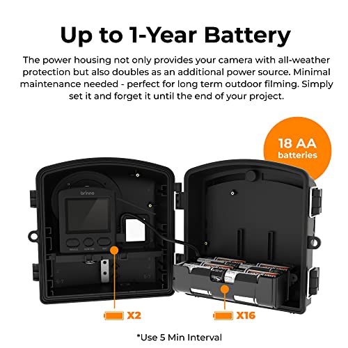 Brinno BCC2000 - Construction & Outdoor Security Time Lapse Camera Trio Bundle Pack - Up to 1-Year Battery Life - 1080P - Includes: TLC2000 Camera, Industrial Clamp, & Weather-Resistant Case - Image 3