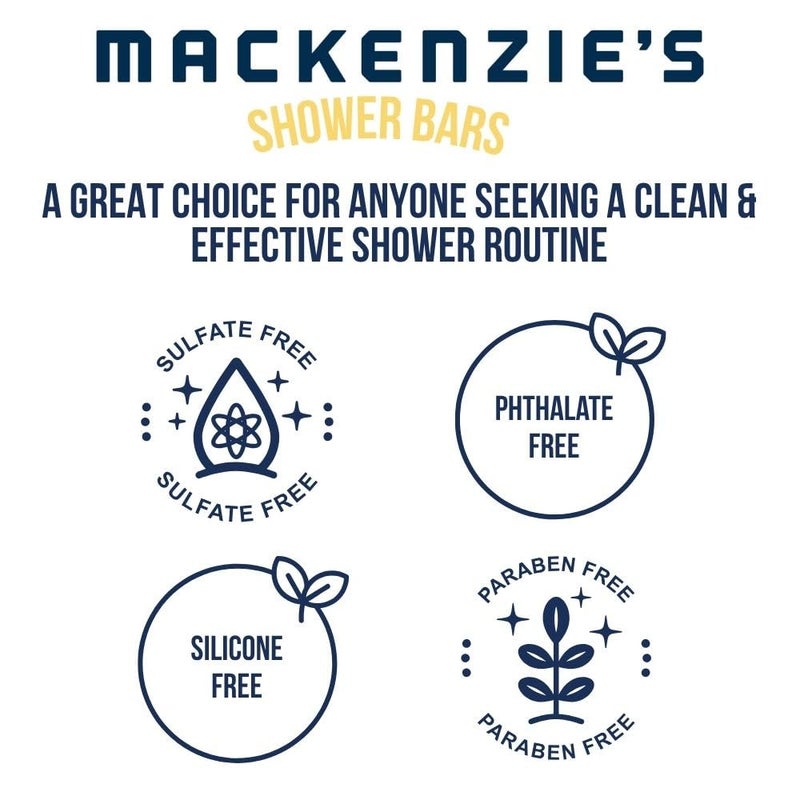 Mackenzies بار الاستحمام ماكنزيز رمال البحر هدايا للنساء هدايا للرجال هدايا ساحلية صابون بار طبيعي مرطب ملح البحر أوزون حمضيات 55 أونصة - Image 4