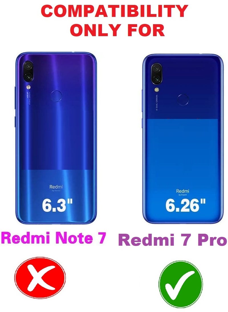 Super 2 Pieces Tempered Glass Screen Protector 5D Designed For Xiaomi Redmi 7 Pro Full Glue Edge to Edge Full Screen Coverage And Bubble Free - Image 2