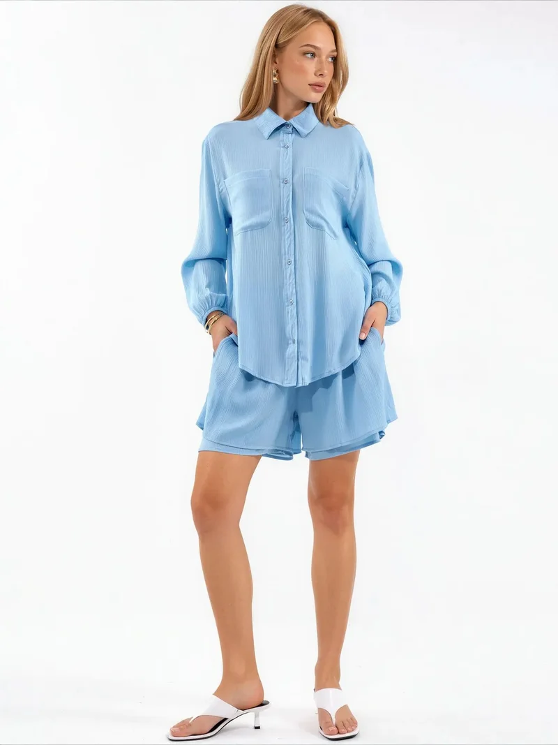 Jennyfer Cotton Viscose Two-Piece Coord Set