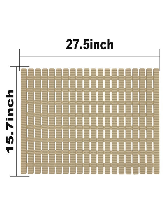 BEMISO - Non Slip Bath Mat for Bathtub with Suction Cups and Drainage Holes, 27.5" x 15.7" for Bathtub and Shower, Quick Dry, Easy to Cut, Eco-Friendly - Image 5