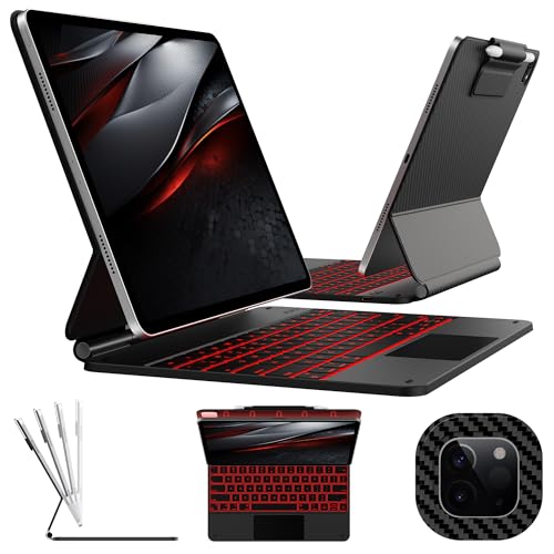 typecase Keyboard Case for iPad Pro 13-inch (M5 2025/M4 2024), Magic Keyboard with 11 Colors Backlight, Keyboard Case with Pencil Holder, Multi-Touch Trackpad, Easy-Set Magnetic Stand, Carbon Fiber - Image 1