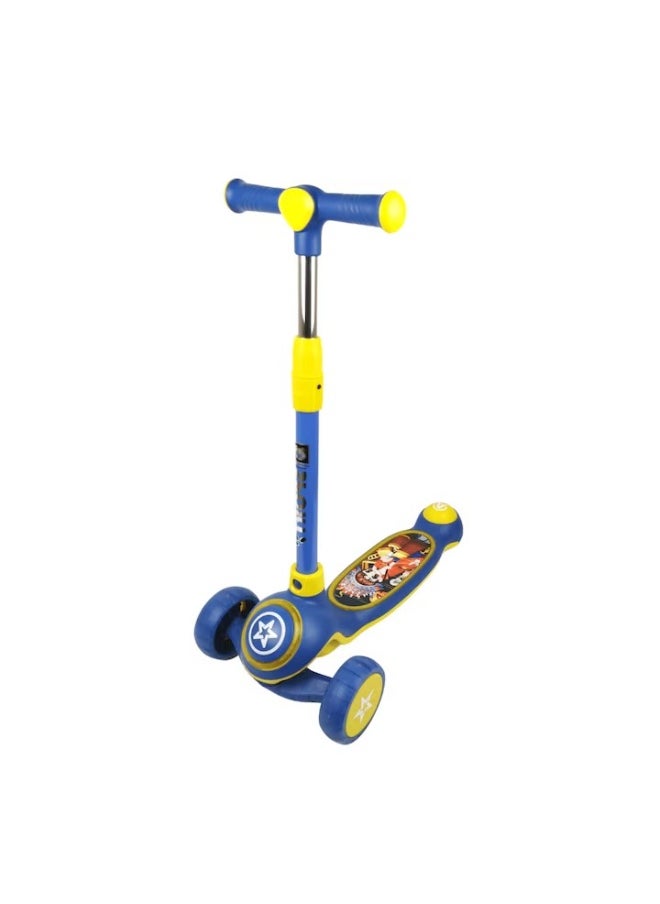 Prime **Super Star Kids Scooter – 3 Wheels with Light-Up Design and Music (Blue Color)**  - Image 4