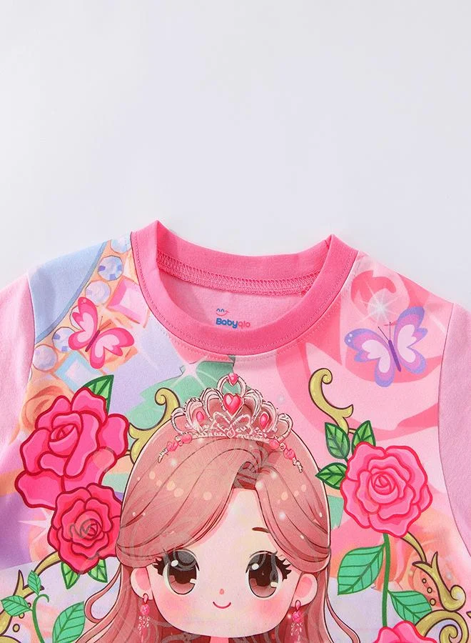 babyqlo Royal Princess Glow-in-the-Dark PJs for Girls