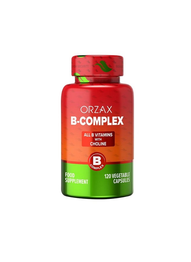 ORZAX Vitamin B Complex Supplement for Women & Men with Choline, Inositol - Balanced Energy Metabolism - Immune & Nerve Health (120 Veg Capsules) - pzsku/Z5228C2EA94DFE1D52991Z/45/_/1739864267/d3091b1d-dd26-4a7d-a64d-d520e2c42b8b