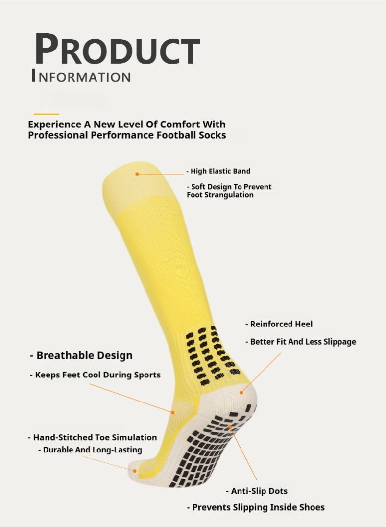 Kenzs Men's professional football socks (long over-the-knee socks) with good wrapping, non-slip, moisture absorption and deodorization - Image 5