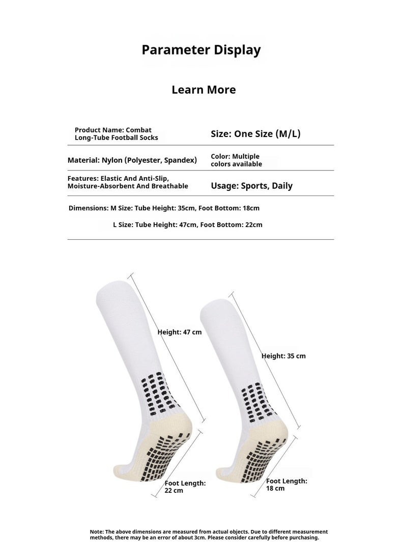 Kenzs Men's professional football socks (long over-the-knee socks) with good wrapping, non-slip, moisture absorption and deodorization - Image 2