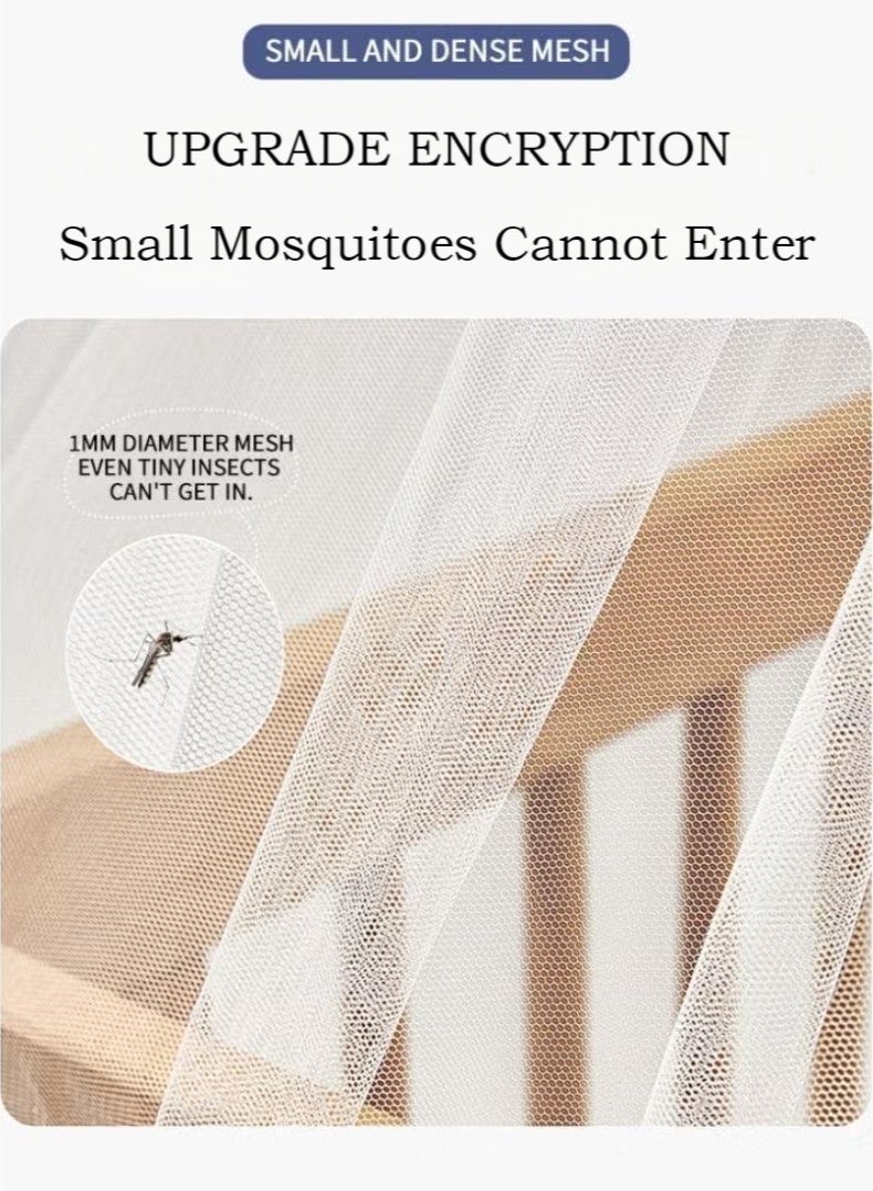 JUNYOUK Bed Curtains,Mosquito Net,Bed Tent,Blackout Curtains Sleep Privacy Protection,Suitable For Apartments,Dormitories,And Multi Person Bedrooms That Require Privacy Protection - Image 3