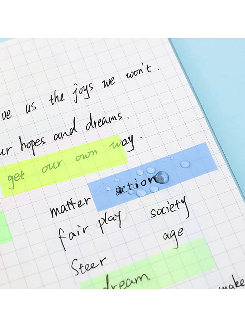 Peachjoy 10 Rolls Highlighter Tapes, 0.23inch x 16.4ft Colored Transparent Tape Fluorescent Neon Tape Removable Highlighters for Reading Taking Notes at Class Home Office - Image 3