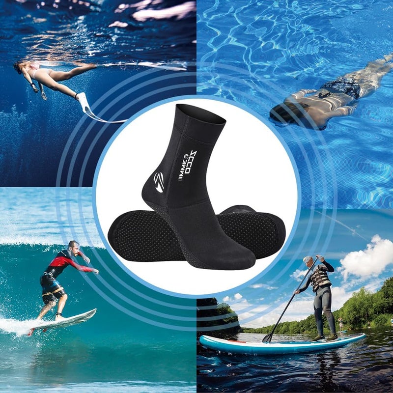 Skyone Neoprene Socks Diving Scuba Socks Wetsuit Fin Booties for Men Women, 3MM Surfing Sock Thermal Flexible Anti Slip for Swimming - Image 5