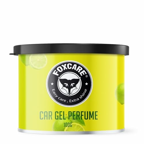 Foxcare Fresh Lemon Gel Perfume 100g | Long Lasting Car Air Freshener Gel | Odor Eliminator for Car Interior Home Office | Fresh Lemon Fragrance Car Perfume | Premium Car Accessories - Image 1