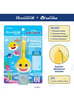Otamatone Melody [Special Baby Shark Edition] Portable Mini Size Electronic Keychain Musical Toy From Japan - By Maywa Denki [English Instructions] - Baby Shark  - Image 3