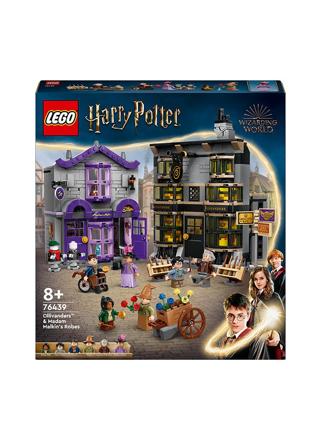 LEGO Harry Potter Ollivanders & Madam Malkin'S Robes, Fun Collectible Diagon Alley Toy Shop Playset For Kids, Wizard Gift For Girls, Boys And Any Fan Aged 8 Plus 76439 (744 Pieces)  - Image 2