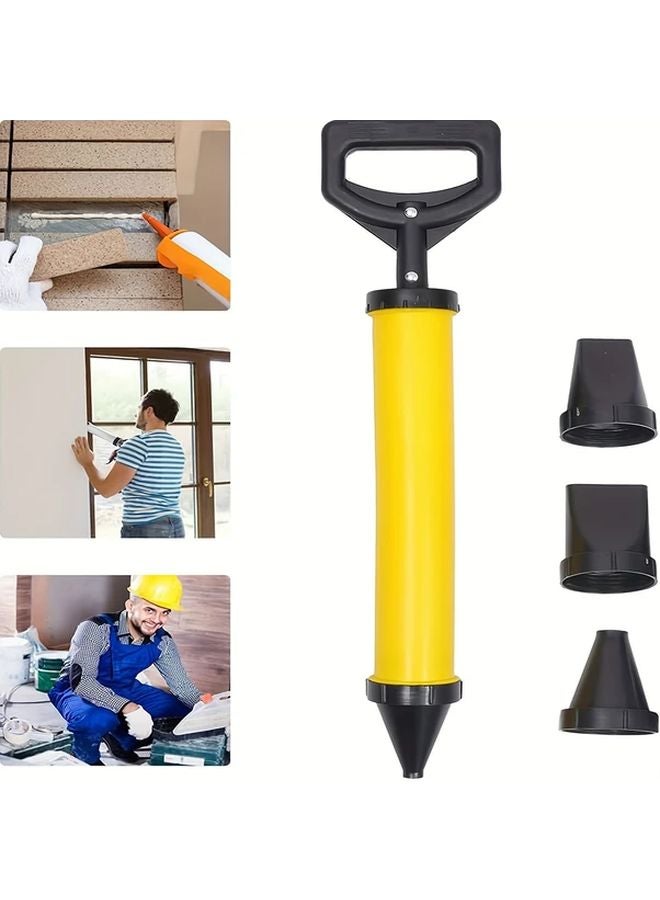 5 Piece Caulking Gun Kit With 4 Nozzles Mortar Spray Grouting Tool For Wall Plastering - Image 5