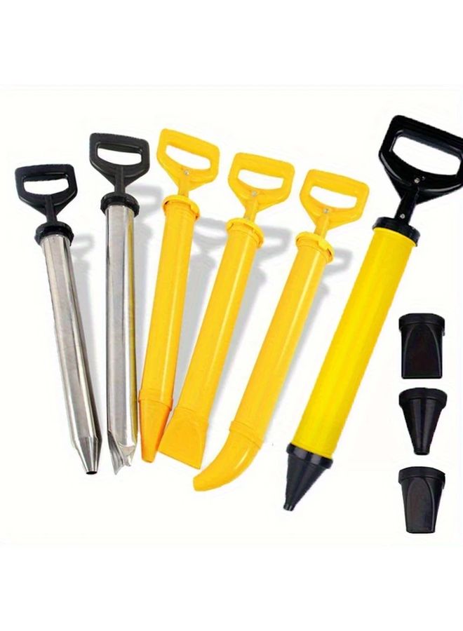 5 Piece Caulking Gun Kit With 4 Nozzles Mortar Spray Grouting Tool For Wall Plastering - Image 2