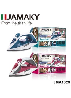 JAMAKY Italy Jamaki Steam Iron 2000W Non-Stick Ceramic Soleplate with Temperature Control - JMK 1029  - Image 3