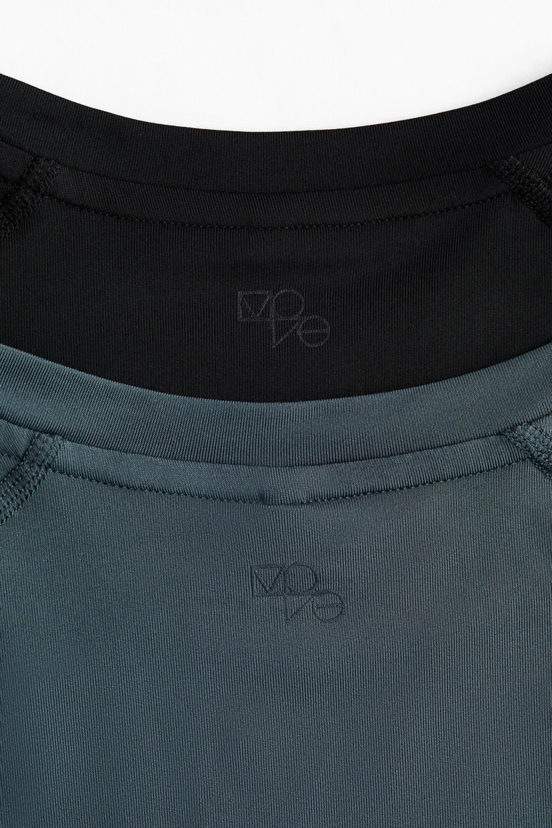 H&M 2-pack long-sleeved sports tops with DryMove™