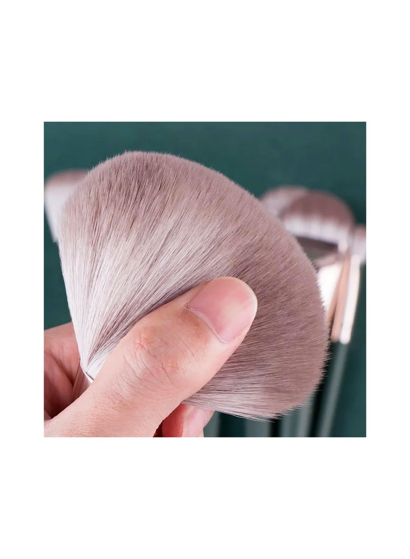 Mn 14pcs Green Cloud Makeup Brush Set Blush Brush Eyeshadow Brush Portable Beauty Tools - Image 2