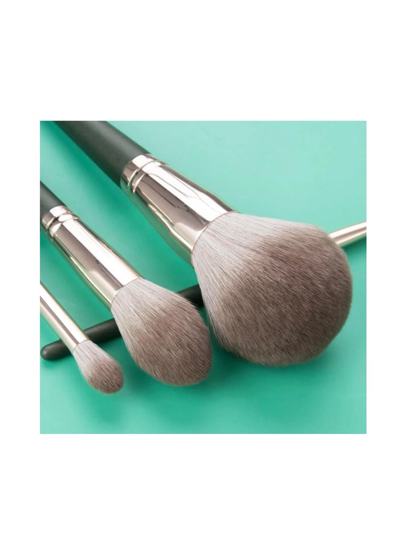 Mn 14pcs Green Cloud Makeup Brush Set Blush Brush Eyeshadow Brush Portable Beauty Tools - Image 4