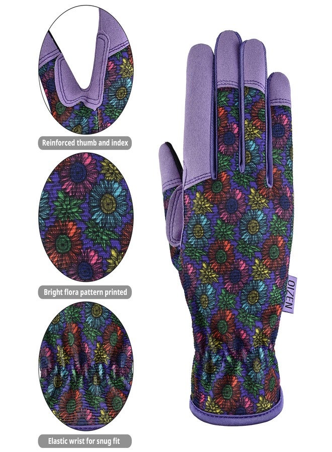 OIZEN Gardening Gloves for Women and Men, 1 Pair of Thorn Proof Garden Gloves, Rose Picking Gloves for Yard, Size Medium - Image 2