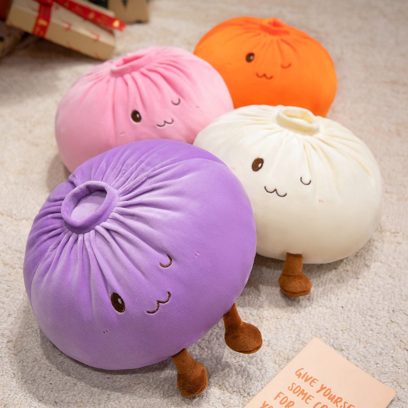 Creative Soft Bun Shaped Stuffed Plush Toy Pillow Cushion for Home - Image 3