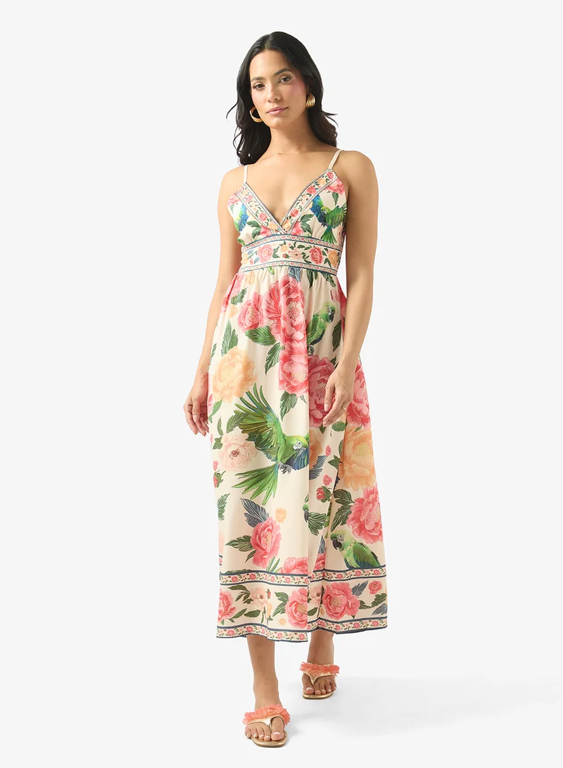 سولايرا Floral Print Dress