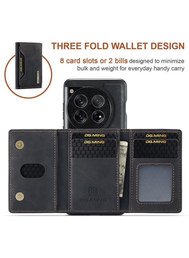 Dg Ming Case For OnePlus 12 M2 Series 3-Fold Multi Card Bag + Magnetic Phone Case - Image 4