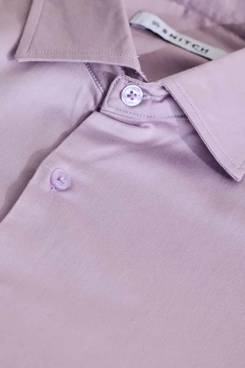 SNITCH قميص مقاس كبير بقصة عادية بلون الليلك