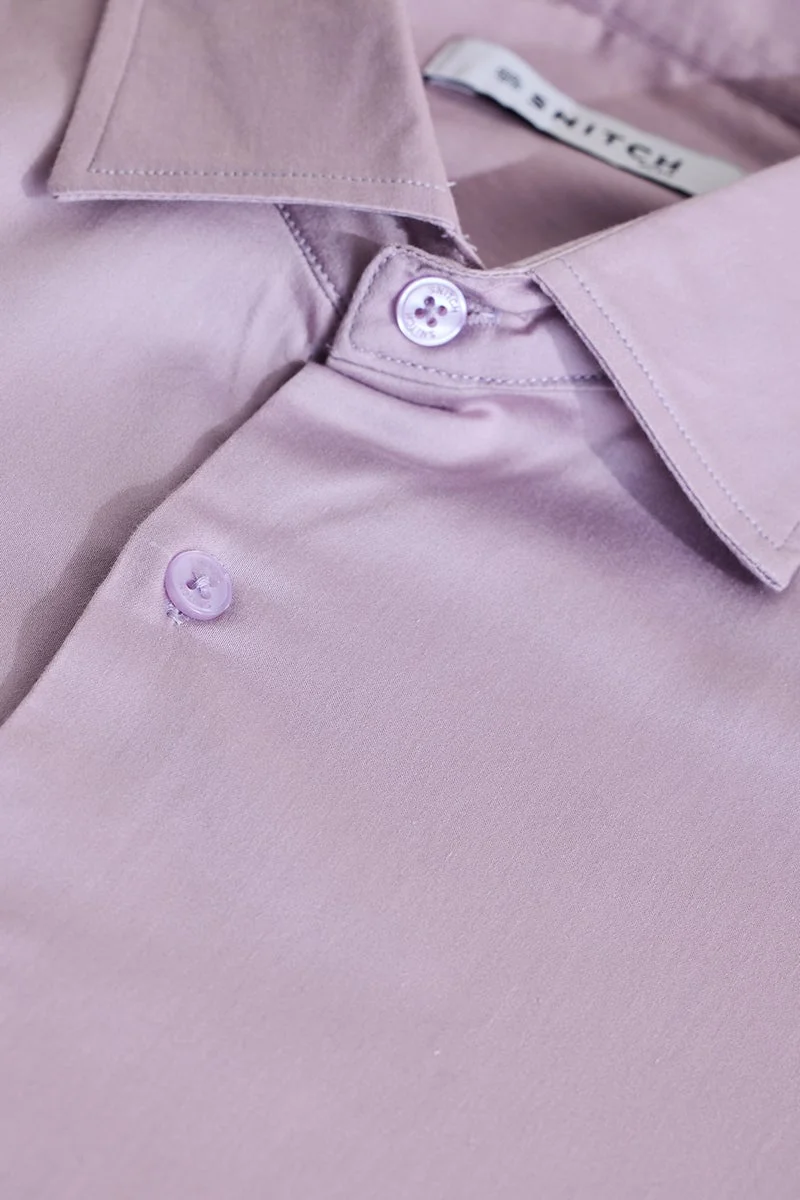 SNITCH Lilac Regular Fit Plus Size Shirt