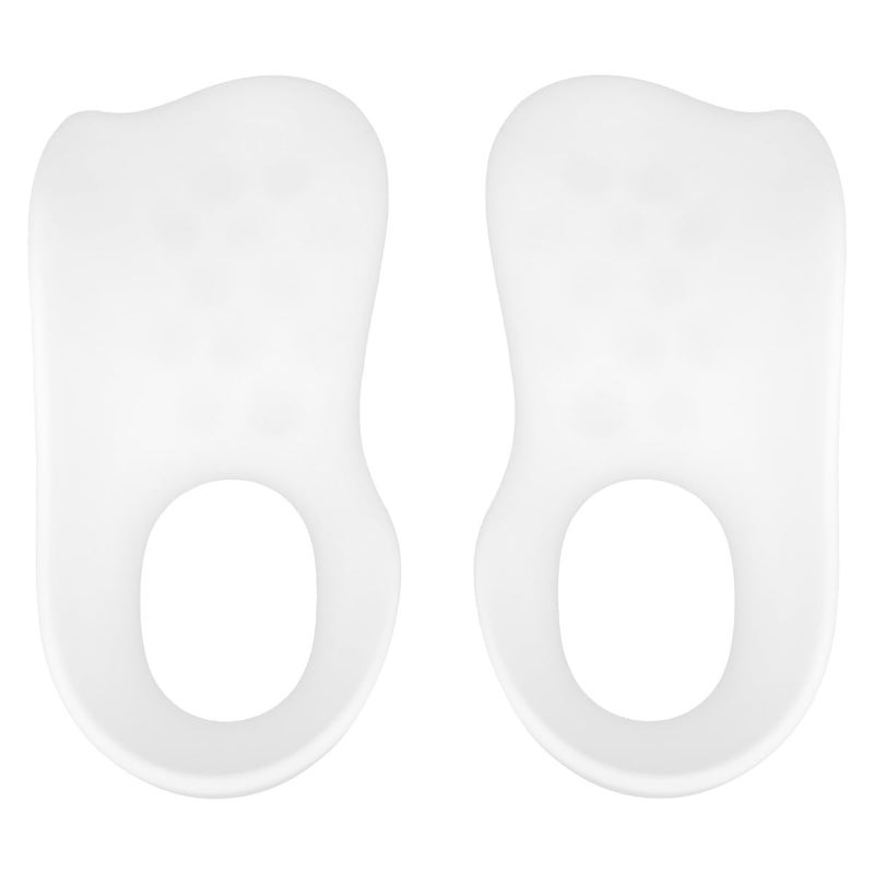 White Large Orthotic Insoles Arch Support Plantar Fasciitis Relief Foot Alignment Cushion - Image 2
