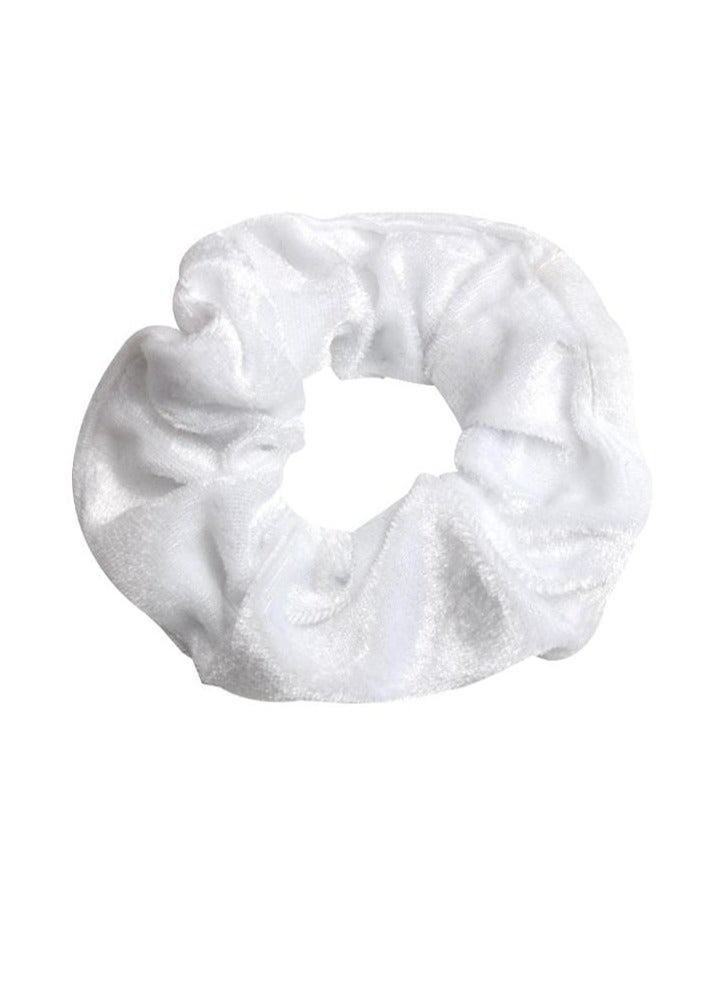 White hair tie - suitable for schools