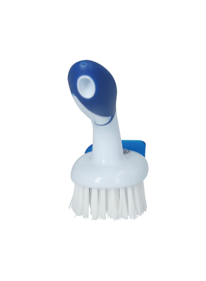 دون 235081 فرشاة مطبخ صغيرة بمقبض مريح أزرق وأبيض 7.09×3.94×2.36 بوصة - Image 4