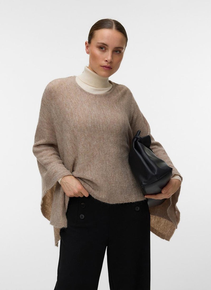VERO MODA VMISLA Long Sleeve O-Neck Type Cape - Image 1