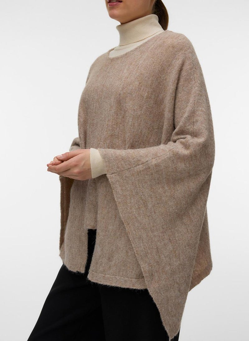 VERO MODA VMISLA Long Sleeve O-Neck Type Cape - Image 3